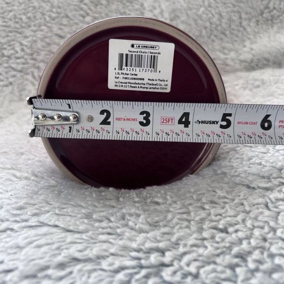 Le Creuset 1.5L Pitcher Cerise Red 1 5/8 Qt Second Choix Ombre Stoneware NEW - Picture 6 of 12